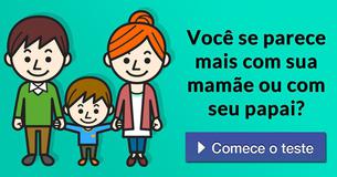 Você se parece mais com sua mamãe ou com seu papai?