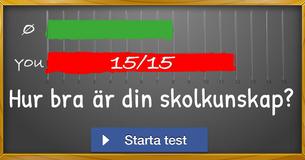 Hur bra är din skolkunskap?