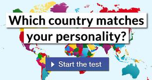 Which country matches your personality?