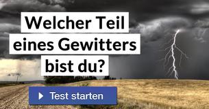 Welcher Teil eines Gewitters bist du?