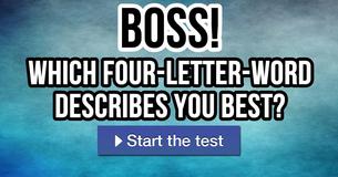 Which four-letter-word describes you best?
