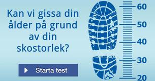 Kan vi gissa din ålder på grund av din skostorlek?