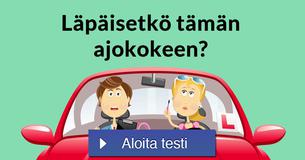 Läpäisetkö tämän ajokokeen?