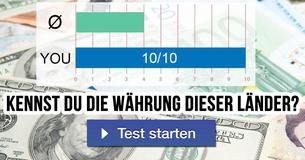 Kennst du die Währung dieser Länder? 