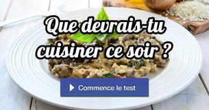 Que devrais-tu cuisiner ce soir ?