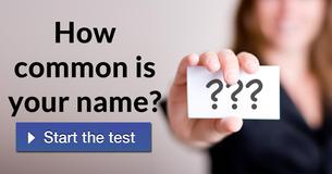 How common is your name?