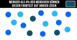 Weniger als 4% der Menschen können diesen Farbtest auf Anhieb lösen
