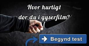 Hvor hurtigt dør du i gyserfilm?