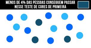 Menos de 4% das pessoas conseguem passar nesse teste de cores de primeira