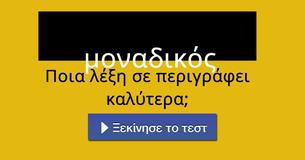 Ποια λέξη σε περιγράφει καλύτερα;