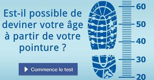 Est-il possible de deviner votre âge à partir de votre pointure ?
