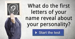 What do the first letters of your name reveal about your personality?