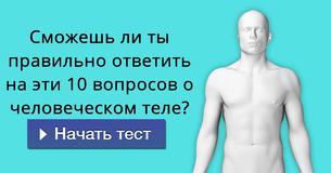 Сможешь ли ты правильно ответить на эти 10 вопросов о человеческом теле?