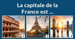 Connais-tu les capitales du monde ?