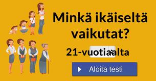 Minkä ikäiseltä vaikutat?