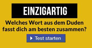 Welches Wort aus dem Duden fasst dich am besten zusammen?