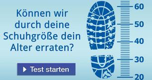 Können wir durch deine Schuhgröße dein Alter erraten?