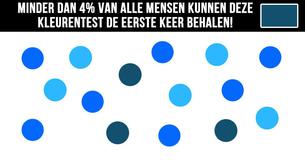 Minder dan 4% van alle mensen kunnen deze kleurentest de eerste keer behalen!