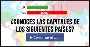 ¿Conoces las capitales de los siguientes países?