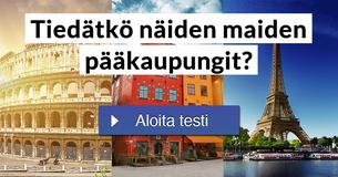 Tiedätkö näiden maiden pääkaupungit?