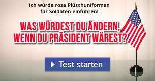 Was würdest du ändern, wenn du Präsident wärest?