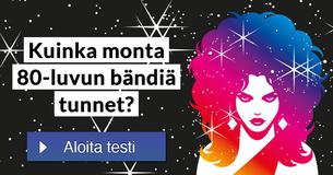 Kuinka monta 80-luvun bändiä tunnet?