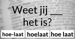 Ken jij het juiste woord?