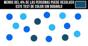 Menos del 4% de las personas puede resolver este test de color sin dudarlo