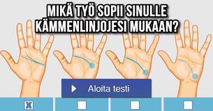 Mikä työ sopii sinulle kämmenlinjojesi mukaan?