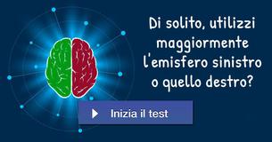 Di solito, utilizzi maggiormente l'emisfero sinistro o quello destro?