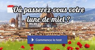 Où passerez-vous votre lune de miel ?