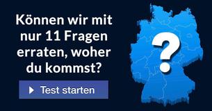 Können wir mit nur 11 Fragen erraten, woher Du kommst?