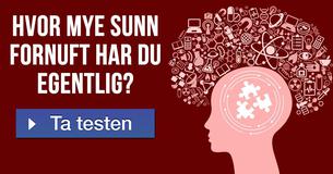 Hvor mye sunn fornuft har du egentlig?