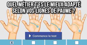 Quel métier t'es le mieux adapté selon vos lignes de paume ?