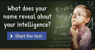 What does your name reveal about your intelligence?