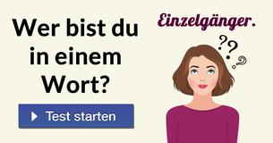 Wer bist du in einem Wort? 