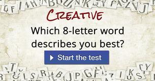 Which 8-letter word describes you best?