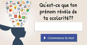 Qu'est-ce que ton prénom révèle de ta scolarité ?
