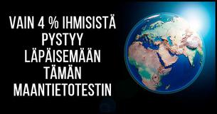 Vain 4% koko väestöstä selviää tästä maantiedon kokeesta!