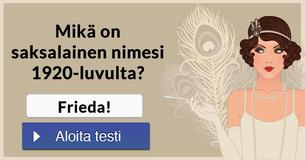 Mikä on saksalainen nimesi 1920-luvulta?