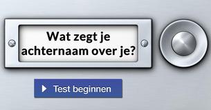 Wat zegt je achternaam over je? 