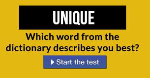 Which word from the dictionary describes you best?