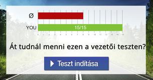 Át tudnál menni ezen a vezet?i teszten?