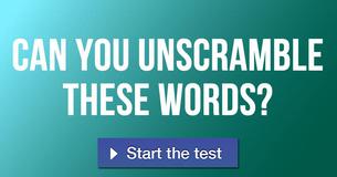 Can you unscramble these words?