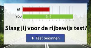 Slaag jij voor de rijbewijs test?