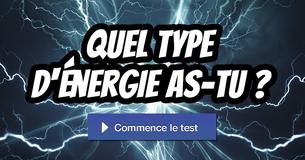 Quel type d'énergie as-tu ?