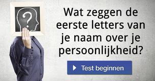 Wat zeggen de eerste letters van je naam over je persoonlijkheid?
