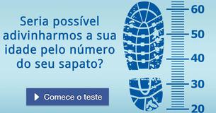 Seria possível adivinharmos a sua idade pelo número do seu sapato?