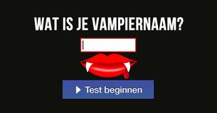 Wat is je vampiernaam?