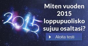 Miten vuoden 2015 loppupuolisko sujuu osaltasi?